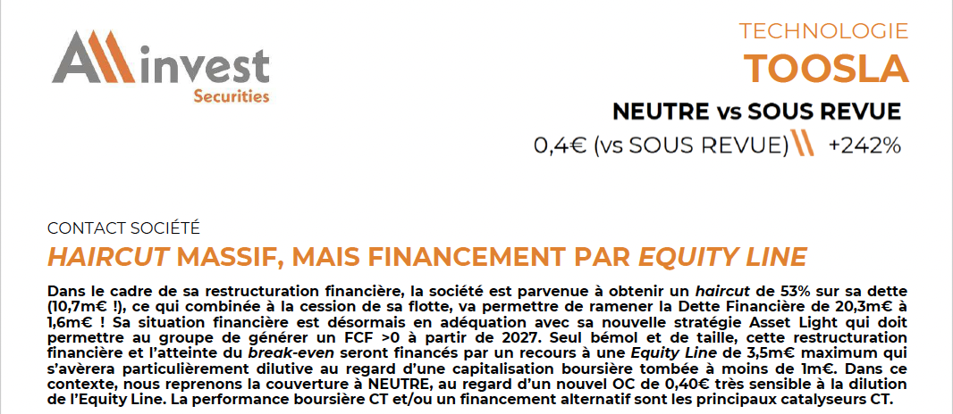 toosla analyse invest securities 